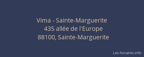Vima - Sainte-Marguerite