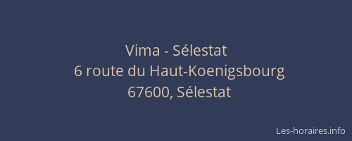 Vima - Sélestat