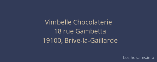 Vimbelle Chocolaterie