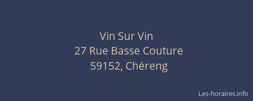 Vin Sur Vin
