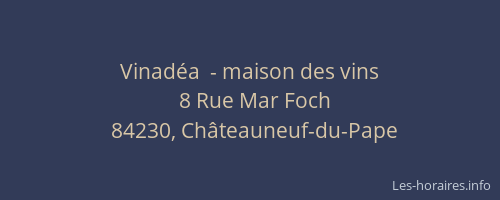 Vinad&eacute;a  - maison des vins