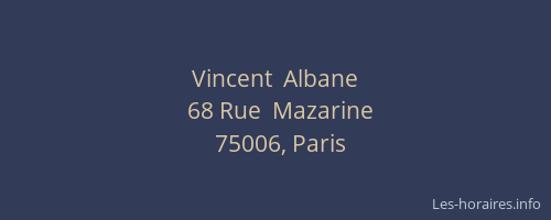 Vincent  Albane