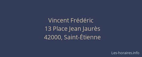 Vincent Frédéric