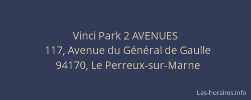 Vinci Park 2 AVENUES