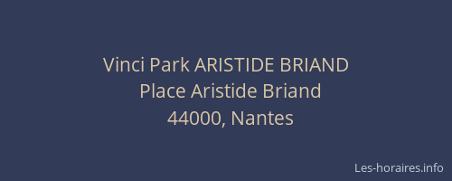 Vinci Park ARISTIDE BRIAND