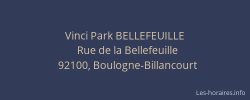 Vinci Park BELLEFEUILLE