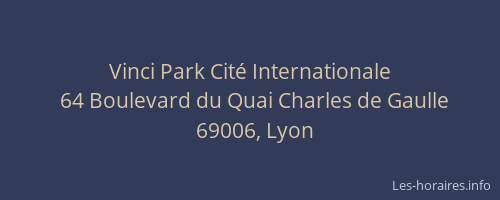 Vinci Park Cité Internationale