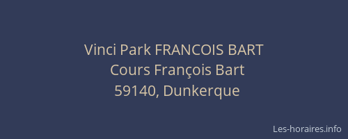 Vinci Park FRANCOIS BART