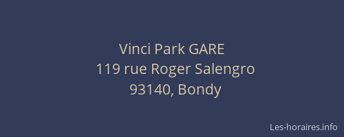 Vinci Park GARE