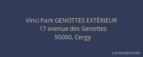 Vinci Park GENOTTES EXTÉRIEUR