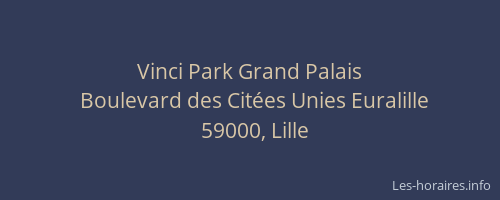 Vinci Park Grand Palais
