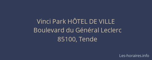 Vinci Park HÔTEL DE VILLE