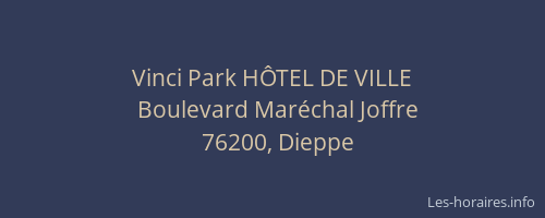 Vinci Park HÔTEL DE VILLE