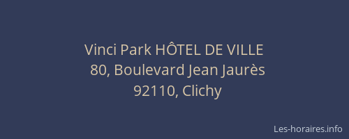 Vinci Park HÔTEL DE VILLE