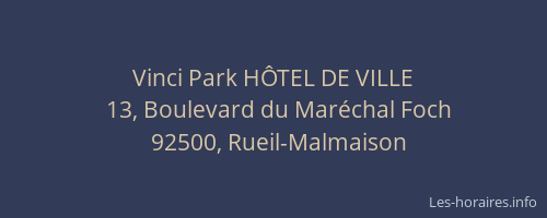 Vinci Park HÔTEL DE VILLE