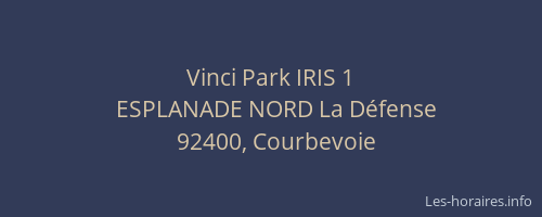 Vinci Park IRIS 1