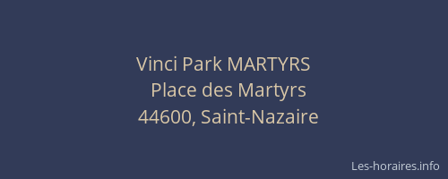 Vinci Park MARTYRS