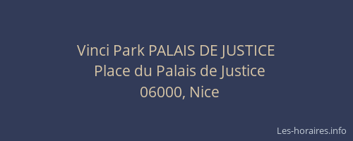 Vinci Park PALAIS DE JUSTICE