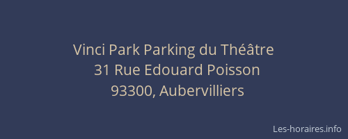 Vinci Park Parking du Théâtre