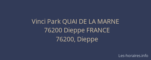 Vinci Park QUAI DE LA MARNE