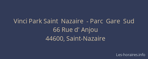 Vinci Park Saint  Nazaire  - Parc  Gare  Sud