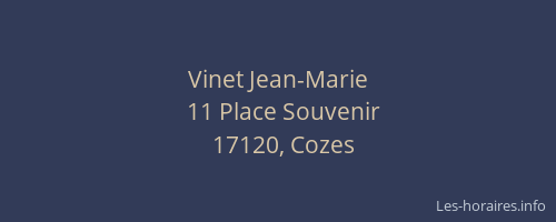 Vinet Jean-Marie