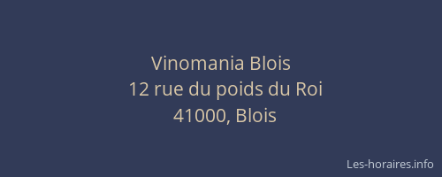 Vinomania Blois