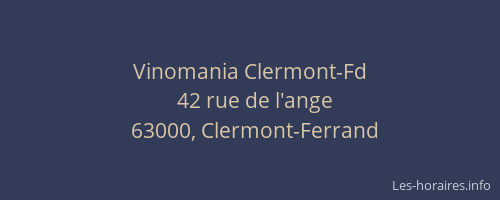 Vinomania Clermont-Fd