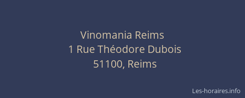 Vinomania Reims