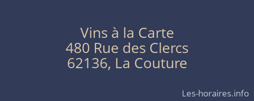 Vins à la Carte