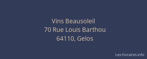 Vins Beausoleil