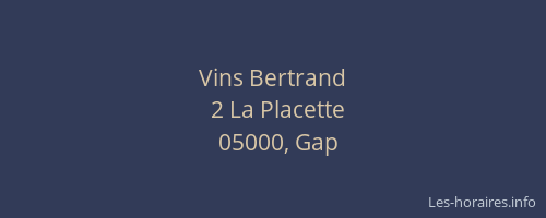 Vins Bertrand