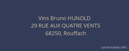 Vins Bruno HUNOLD