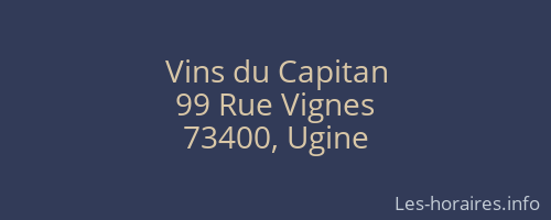 Vins du Capitan