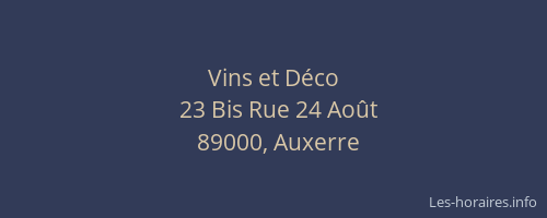 Vins et Déco