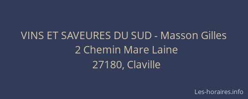 VINS ET SAVEURES DU SUD - Masson Gilles