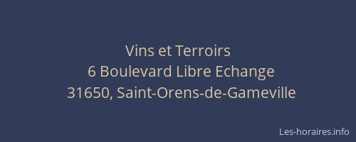 Vins et Terroirs