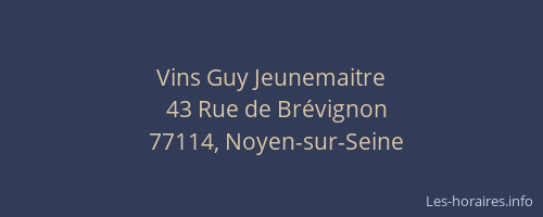 Vins Guy Jeunemaitre