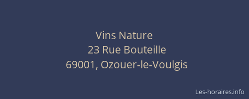 Vins Nature
