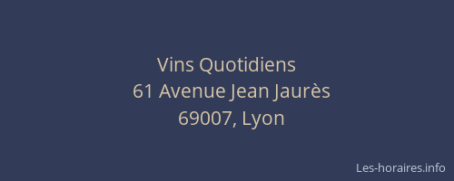 Vins Quotidiens