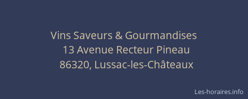 Vins Saveurs & Gourmandises