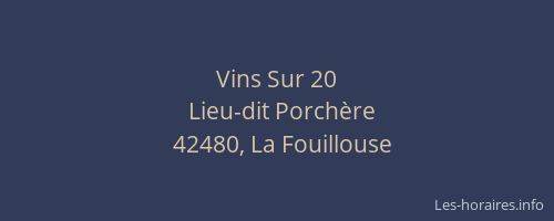 Vins Sur 20