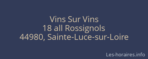 Vins Sur Vins