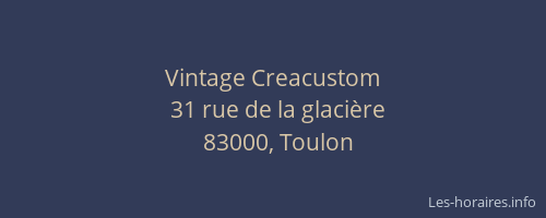 Vintage Creacustom