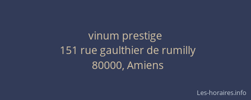 vinum prestige
