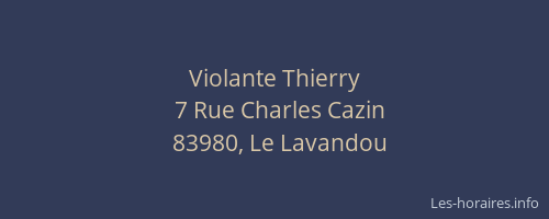 Violante Thierry