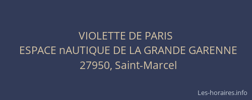 VIOLETTE DE PARIS
