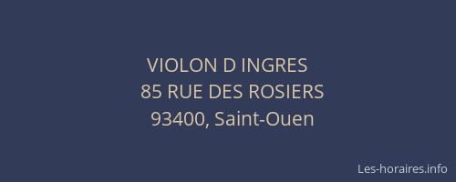 VIOLON D INGRES