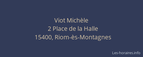 Viot Mich&egrave;le