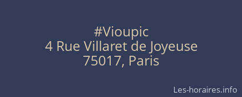 #Vioupic